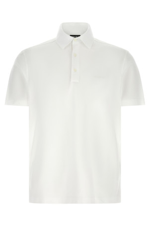 Piqué cotton polo shirt White