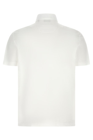 Piqué cotton polo shirt White