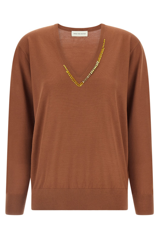 Свитер «Tuomas» коричневого цвета 2610112043700700