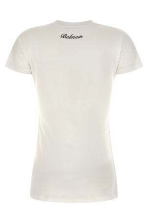 Футболка з 3-ма кнопками, чорно-сіра BALMAIN GF1EF002BD39GAB