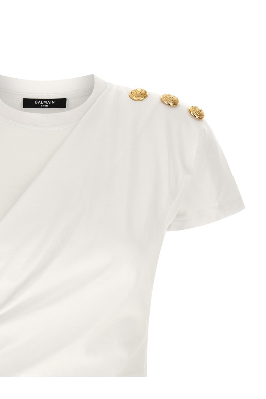 3 buttons T-shirt Black-grey