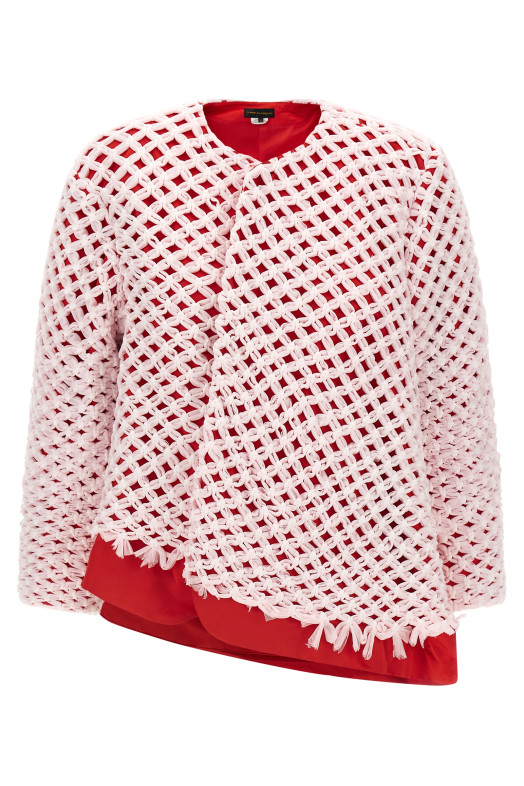 Блейзер с тюлевым переплетением, многоцветный COMME DES GARÇONS GQJ0211