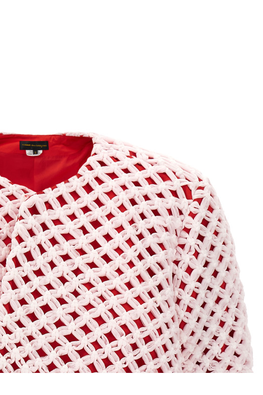 Блейзер с тюлевым переплетением, многоцветный COMME DES GARÇONS GQJ0211