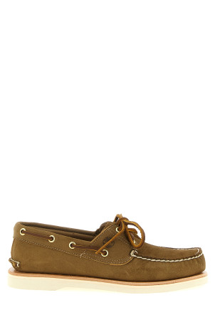 'Crafted' boat shoe Green