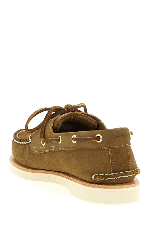 'Crafted' boat shoe Green