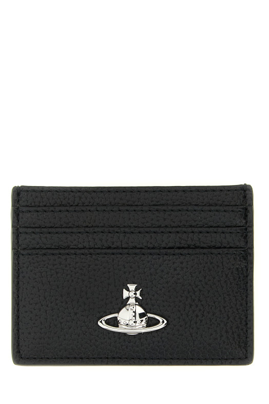 Orb logo card holder Black