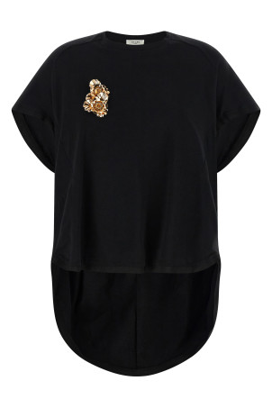 Double pin t-shirt Black