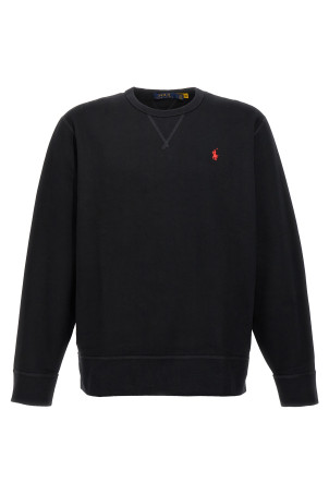 Sweatshirt with embroidered logo Black