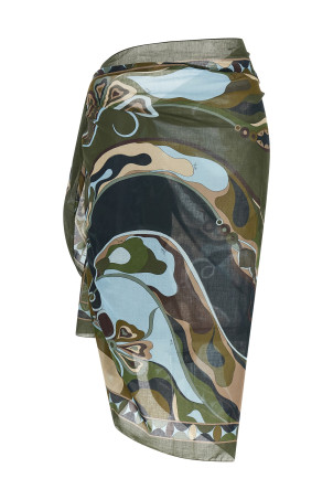 'Orchidee' sarong skirt Multicolor