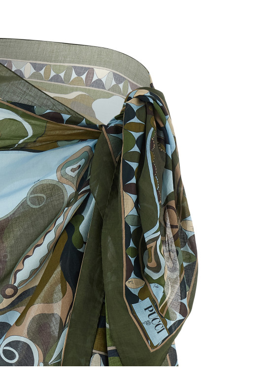 'Orchidee' sarong skirt Multicolor