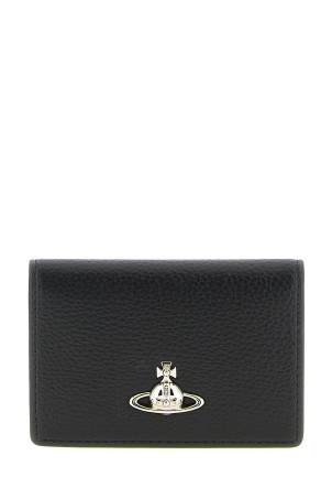 Orb logo card holder Black