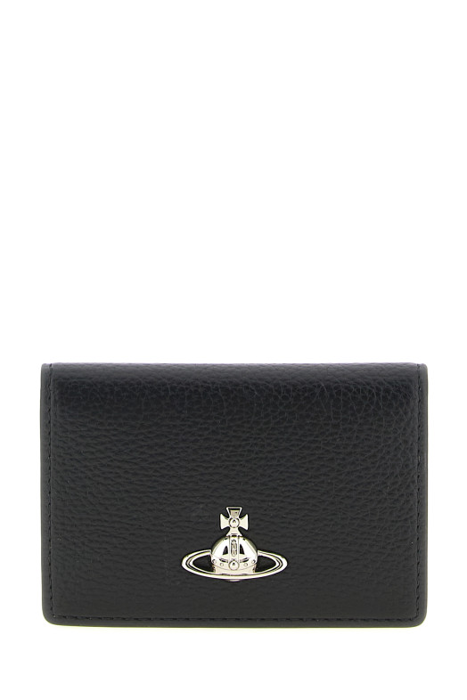 Orb logo card holder Black