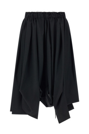 Wool bermuda shorts Black