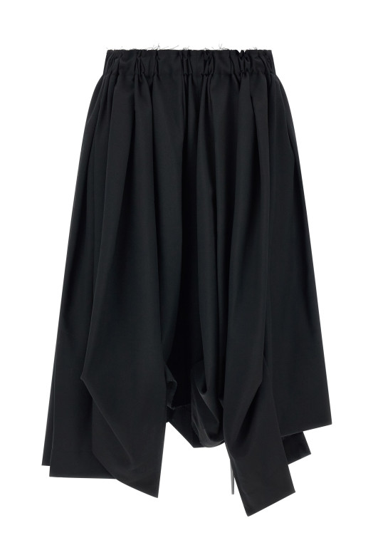 Wool bermuda shorts Black