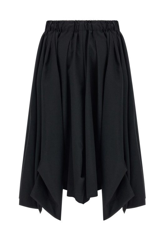 Wool bermuda shorts Black