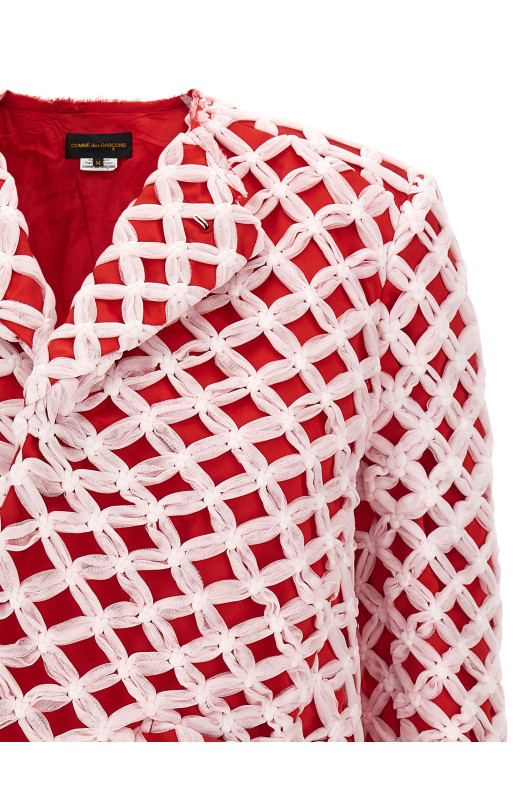 Tulle weave blazer Multicolor