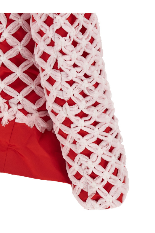 Tulle weave blazer Multicolor