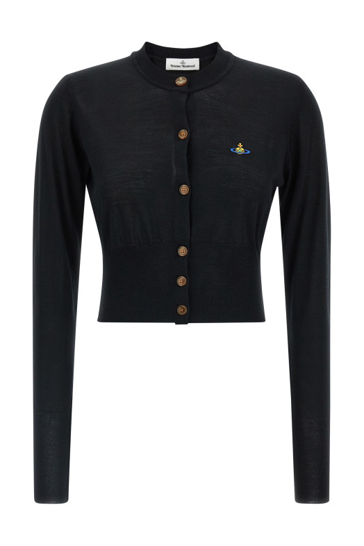 'Bea Cropped' cardigan Black