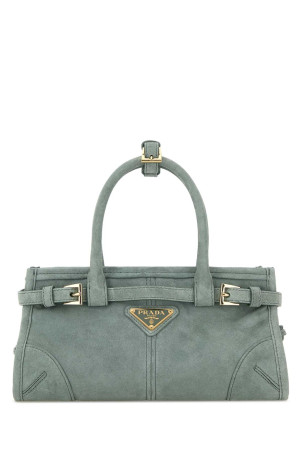 Міні-сумочка Prada Bonnie з замші морського зеленого кольору PRADA (1BA4862C4S)