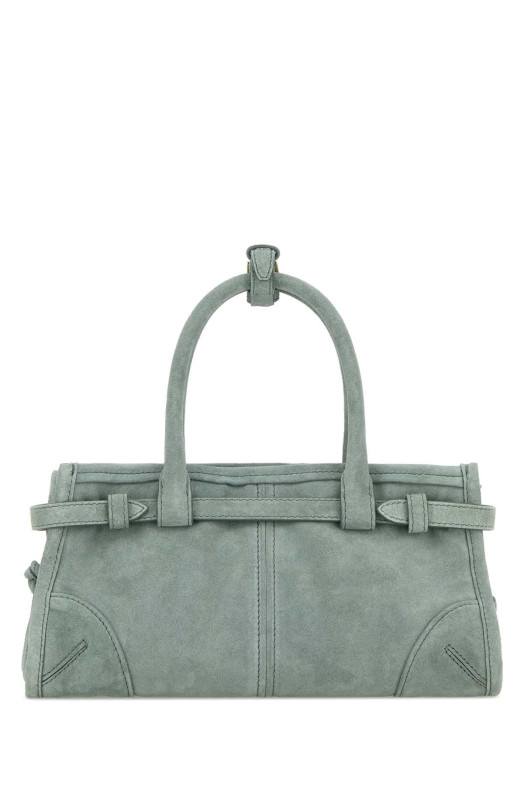 Мини-сумочка Prada Bonnie из замши морского зеленого цвета PRADA (1BA4862C4S)