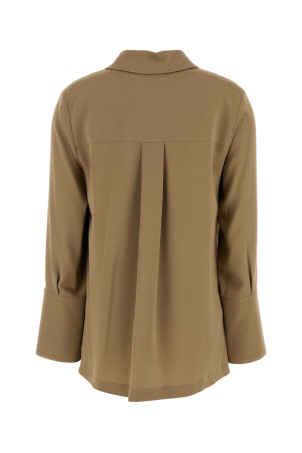 Camel stretch crepe Dover blouse Blue MAX MARA (2521196018600)