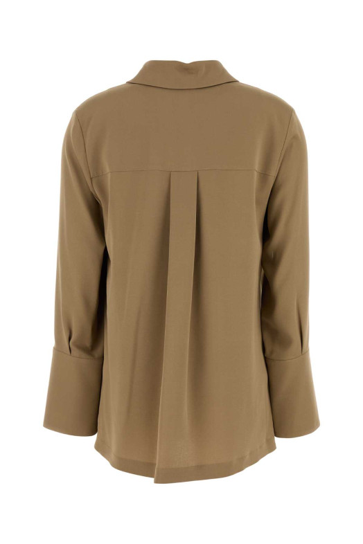 Camel stretch crepe Dover blouse Blue MAX MARA (2521196018600)