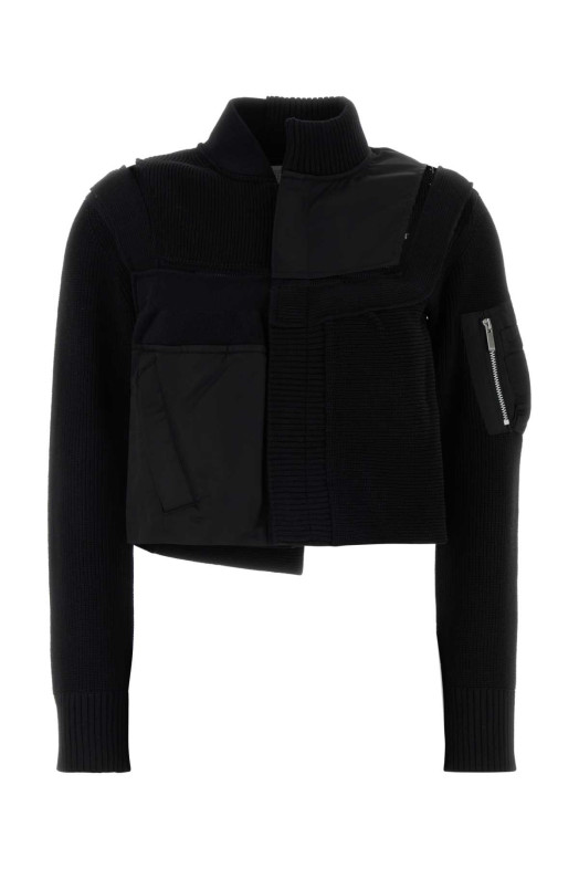 Черная куртка из смешанного хлопка SACAI (2608452)