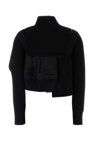 Black cotton blend jacket SACAI (2608452)