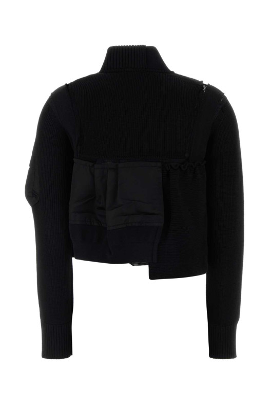 Черная куртка из смешанного хлопка SACAI (2608452)