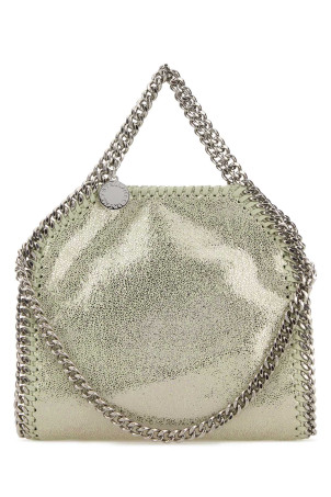 Микросумочка Falabella из ворсистой кожи оленя пастельно-зеленого цвета STELLA McCARTNEY (391698WP0301)