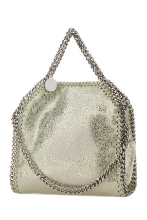 Микросумочка Falabella из ворсистой кожи оленя пастельно-зеленого цвета STELLA McCARTNEY (391698WP0301)