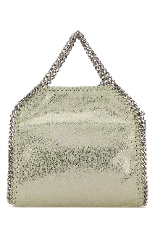 Микросумочка Falabella из ворсистой кожи оленя пастельно-зеленого цвета STELLA McCARTNEY (391698WP0301)