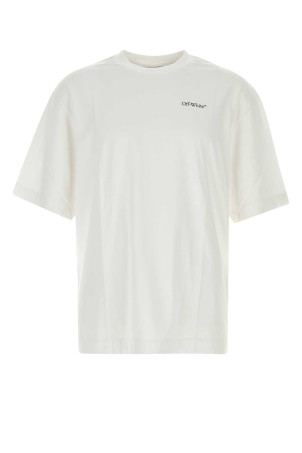 White cotton t-shirt OFF WHITE (44MAA120S26J00)