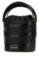 Black leather The Rise bucket bag Black ALEXANDER MCQUEEN (7871261VPGI)