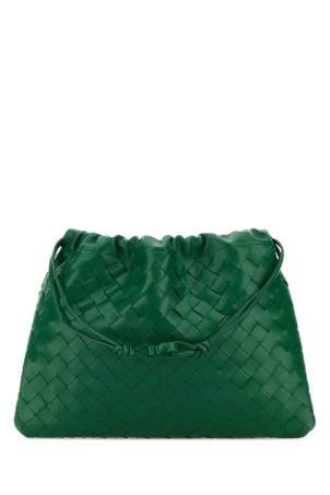 Grass green leather medium clutch BOTTEGA VENETA (796728V3IV1)