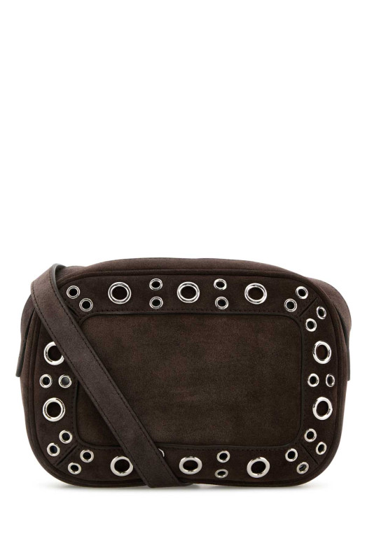 Brown suede NellcÃ´te crossbody bag VALENTINO GARAVANI (7W2B0R74JET)