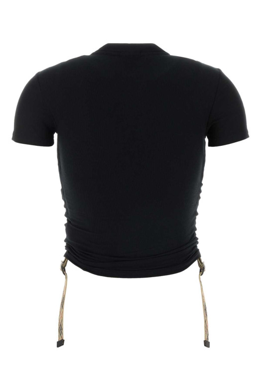 Black stretch cashmere blend t-shirt Black BURBERRY (8117068)