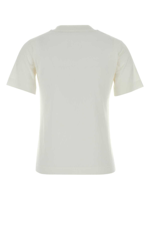 Белая хлопковая футболка BURBERRY (8126358)