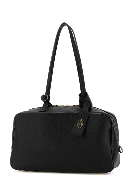 Black leather medium Carrie shoulder bag Black BALENCIAGA (8264252ABNQ)