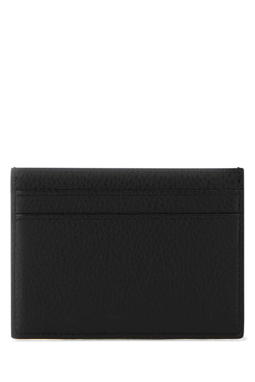 Black leather card holder Black SAINT LAURENT (847951AAET9)