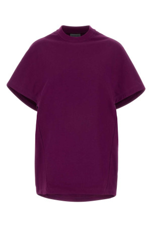 Purple cotton oversize t-shirt BALENCIAGA (868577TUVC6)
