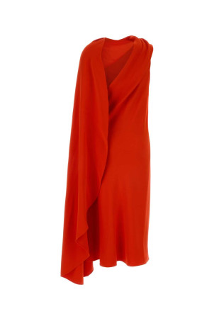 Coral crepe long dress BALENCIAGA (872272TUT55)