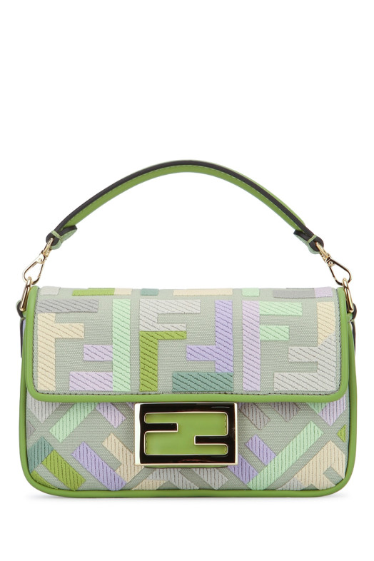 MINI BAGUETTE CANVAS RICAMO FENDI (8BS017AYDF)