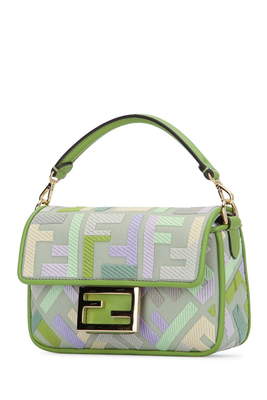 MINI BAGUETTE CANVAS RICAMO FENDI (8BS017AYDF)