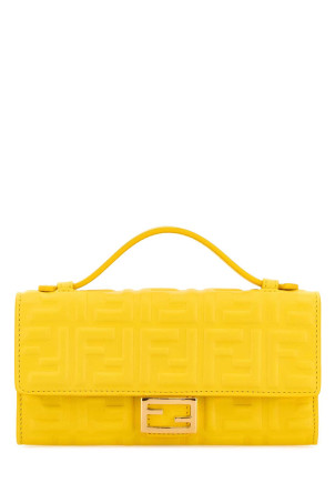 Yellow leather Baguette wallet FENDI (8M0565AAJD)