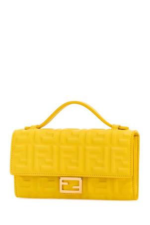 Yellow leather Baguette wallet FENDI (8M0565AAJD)