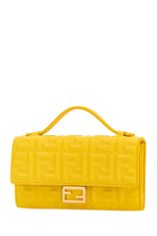 Yellow leather Baguette wallet FENDI (8M0565AAJD)