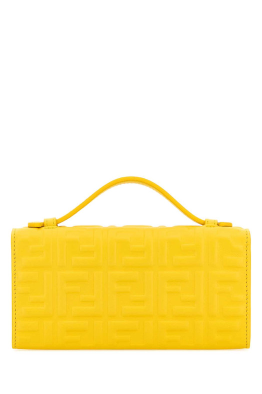 Yellow leather Baguette wallet FENDI (8M0565AAJD)