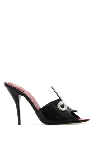 Black leather CÅur VipÃ¨re mules VALENTINO GARAVANI (8W0S0PD7HIZ)