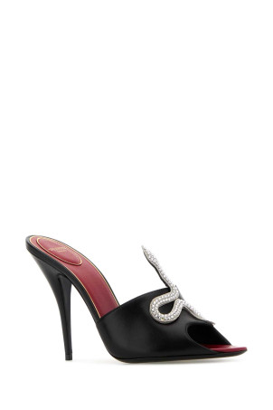 Black leather CÅur VipÃ¨re mules VALENTINO GARAVANI (8W0S0PD7HIZ)